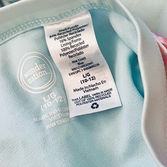 🚨3/$15 *Girls* Modest Style 2Piece Tankini w Relaxed Fit Top over a Bralette - Picture 4 of 6